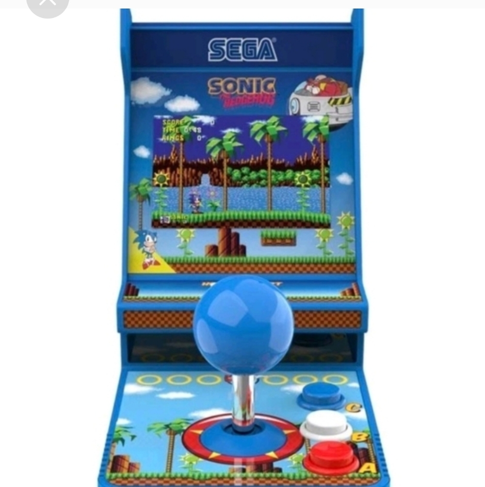 My Arcade Sonic The Hedgehog Joystick Player 2in1 Sega Classic Arcade 6+ New - Picture 2 of 6